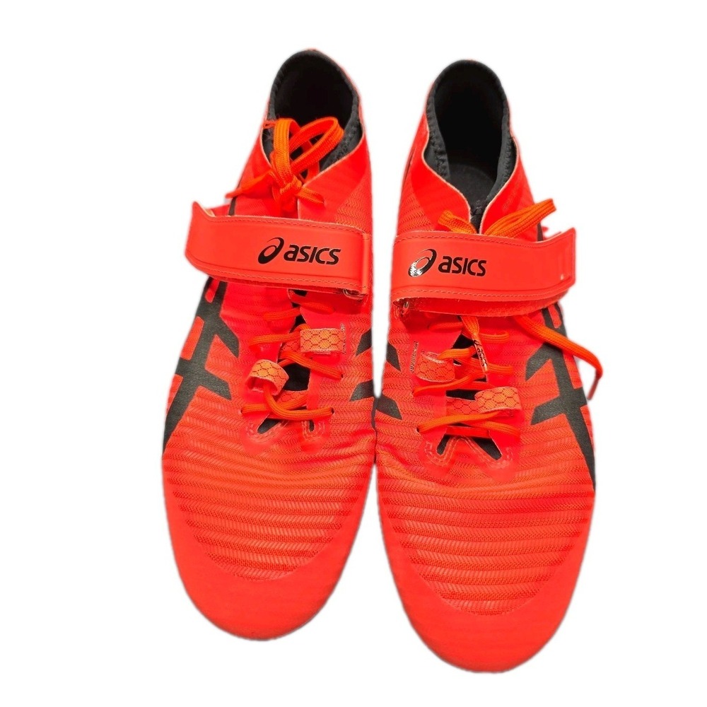 Asics Long Jump Pro Track & Field Spikes Shoes 1093A032 Neon Orange Men's 11
